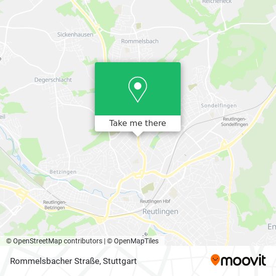 Rommelsbacher Straße map