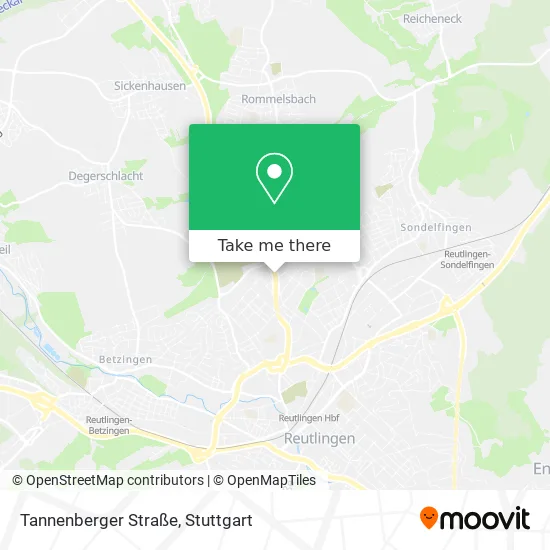 Карта Tannenberger Straße