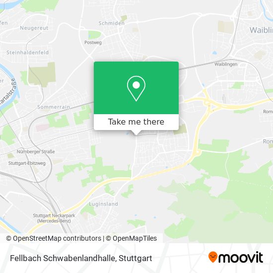 Карта Fellbach Schwabenlandhalle