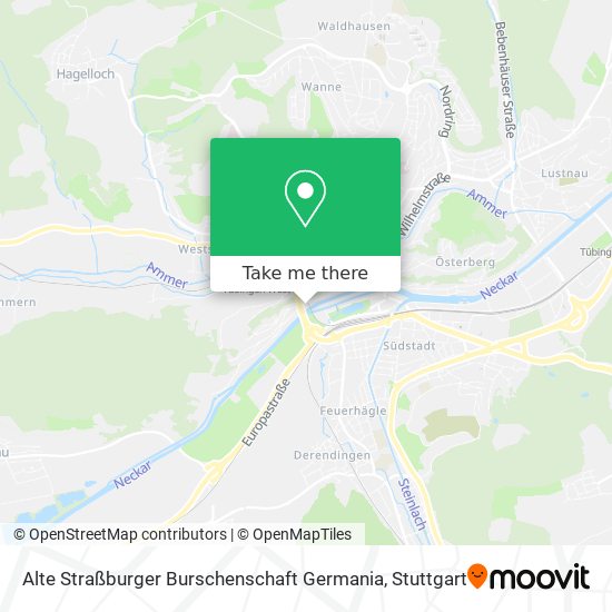 Карта Alte Straßburger Burschenschaft Germania