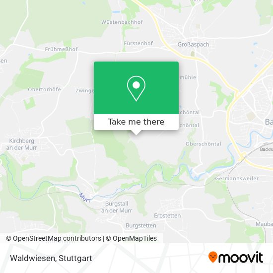 Waldwiesen map