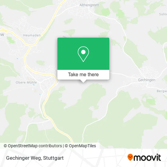 Карта Gechinger Weg