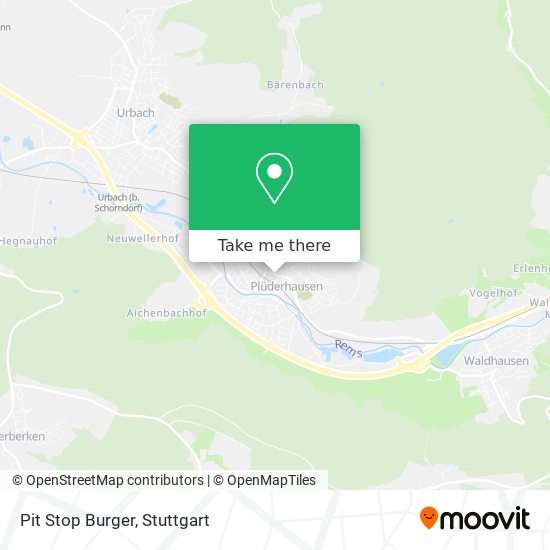 Pit Stop Burger map