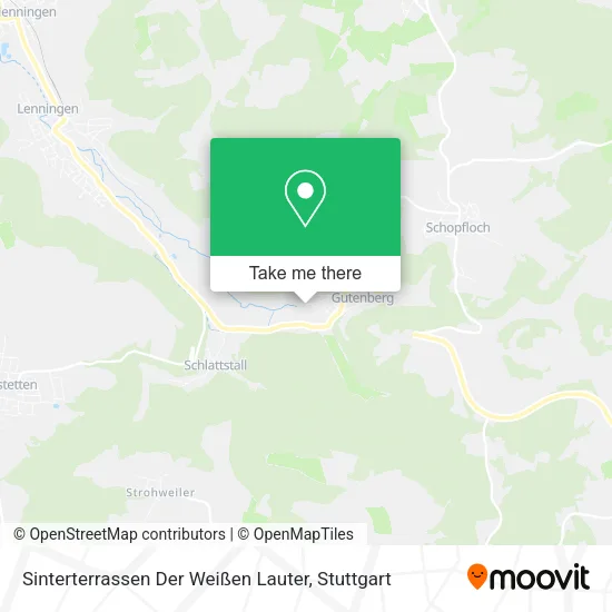 Карта Sinterterrassen Der Weißen Lauter