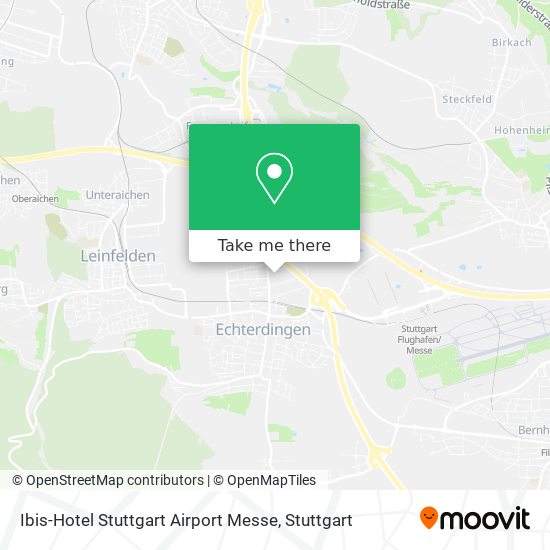 Карта Ibis-Hotel Stuttgart Airport Messe