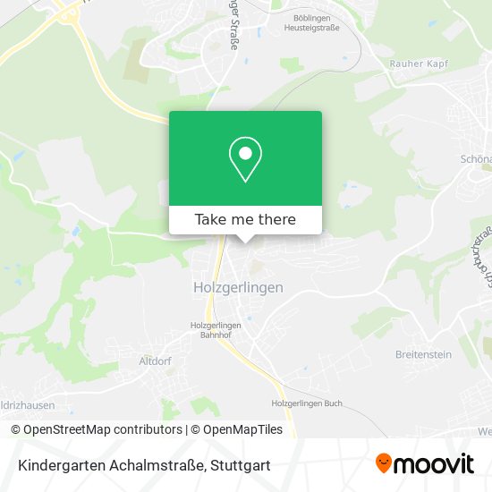 Kindergarten Achalmstraße map