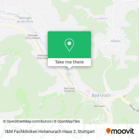 I&M Fachkliniken Hohenurach Haus 2 map