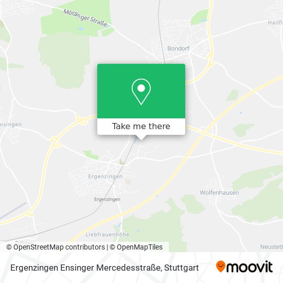 Карта Ergenzingen Ensinger Mercedesstraße