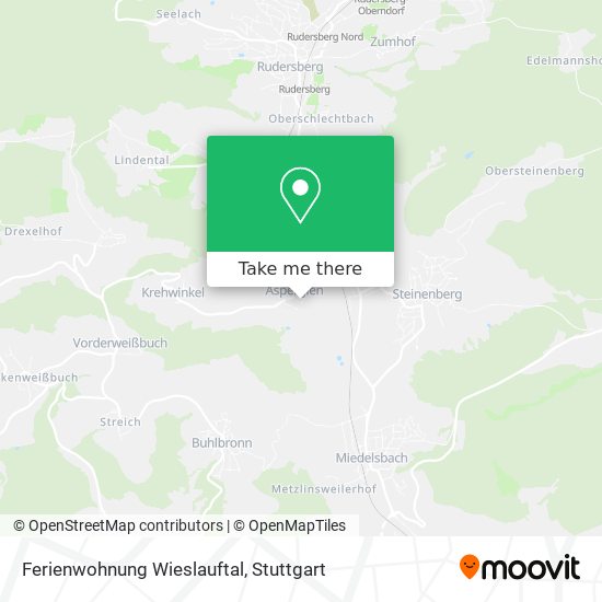 Ferienwohnung Wieslauftal map