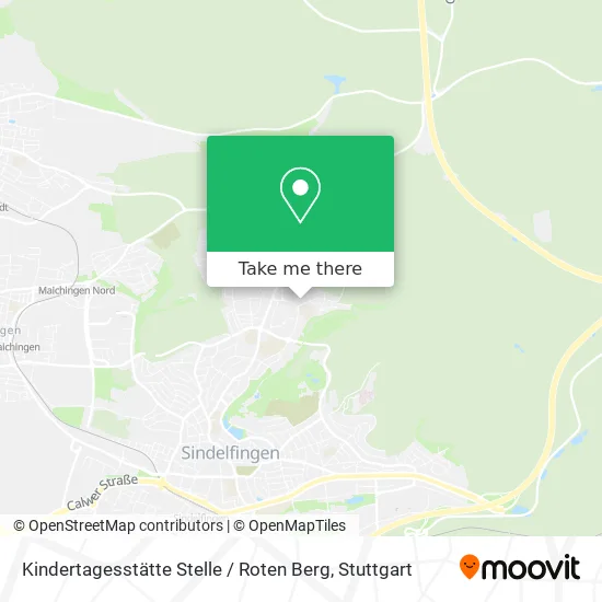 Карта Kindertagesstätte Stelle / Roten Berg