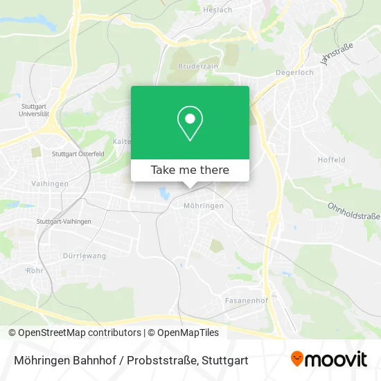 Карта Möhringen Bahnhof / Probststraße
