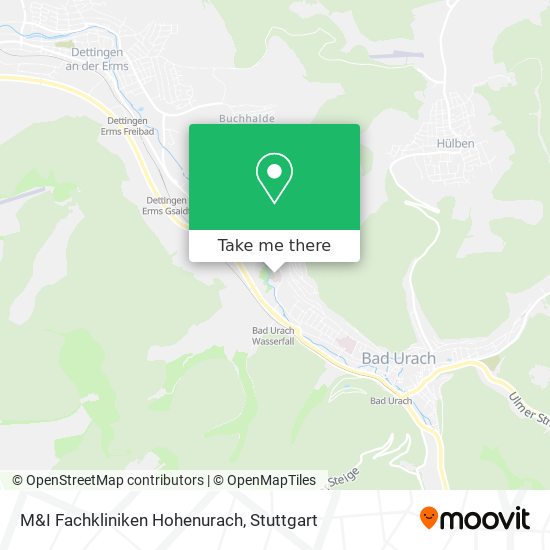 M&I Fachkliniken Hohenurach map