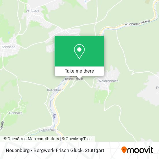 Neuenbürg - Bergwerk Frisch Glück map