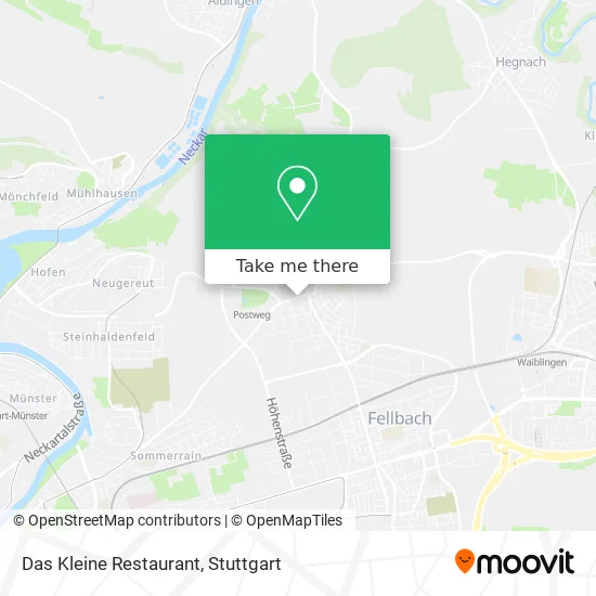 Карта Das Kleine Restaurant