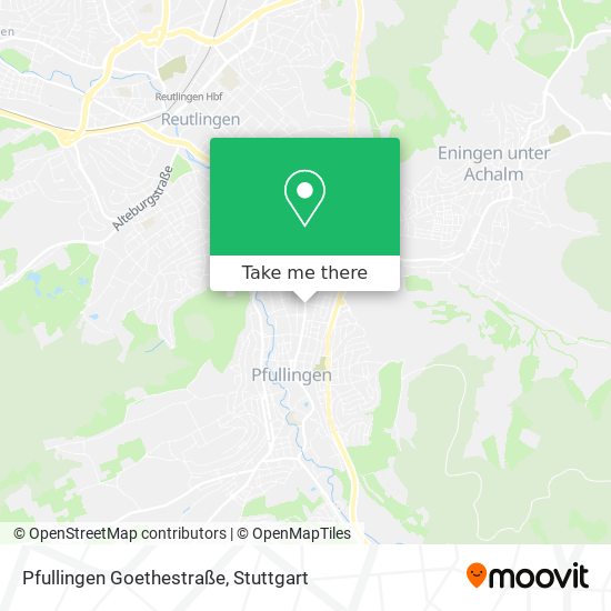 Pfullingen Goethestraße map