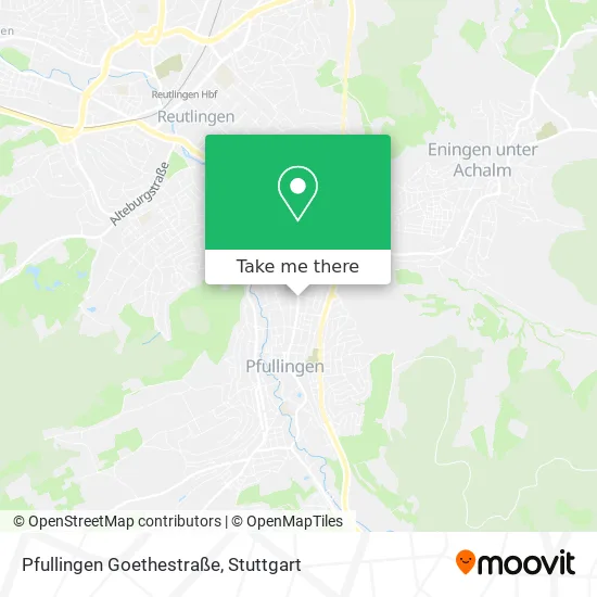 Карта Pfullingen Goethestraße