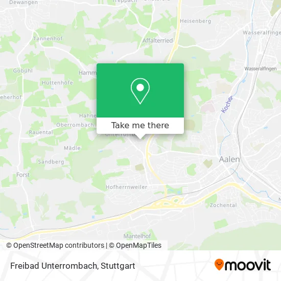 Карта Freibad Unterrombach