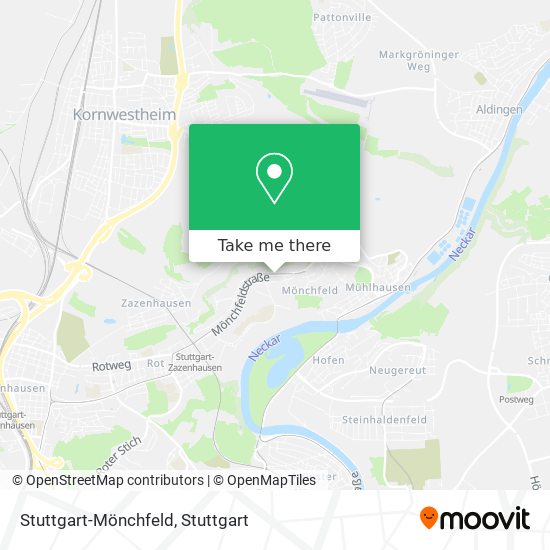 Stuttgart-Mönchfeld map