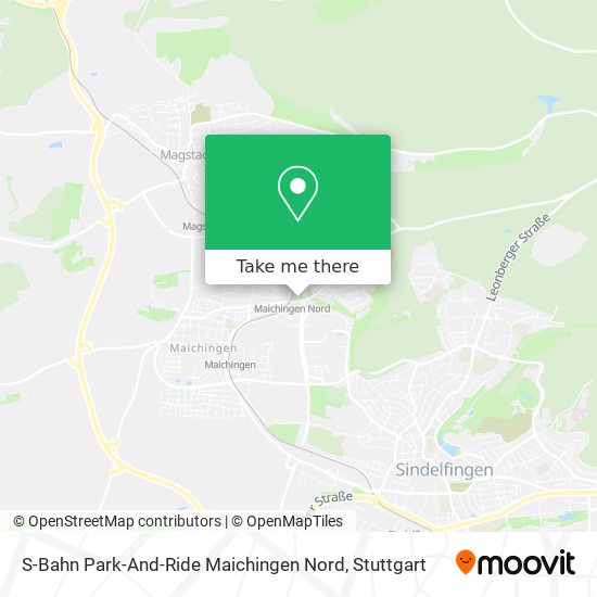 S-Bahn Park-And-Ride Maichingen Nord map