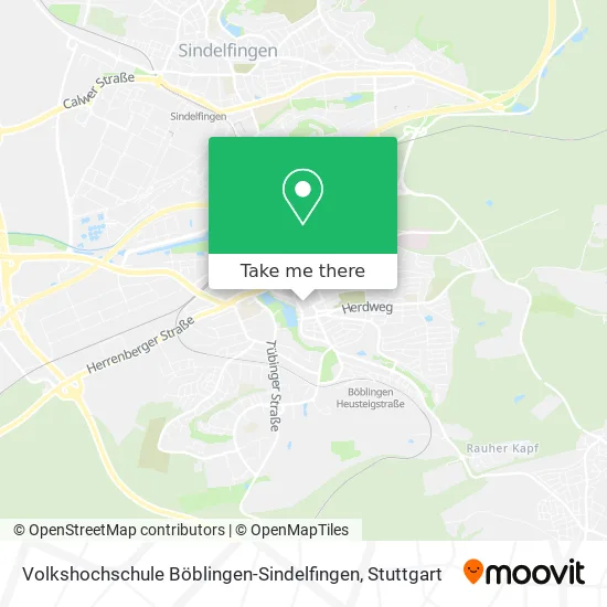 Карта Volkshochschule Böblingen-Sindelfingen