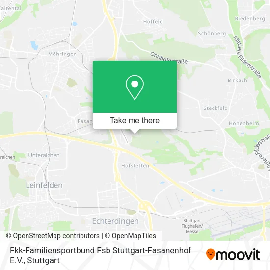 Fkk-Familiensportbund Fsb Stuttgart-Fasanenhof E.V. map