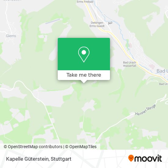Kapelle Güterstein map