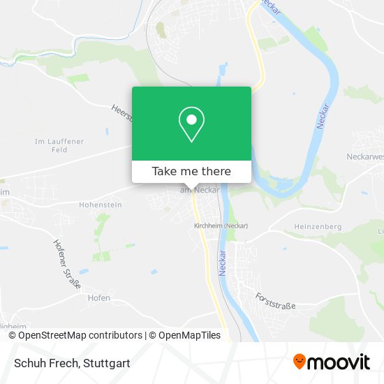 Schuh Frech map