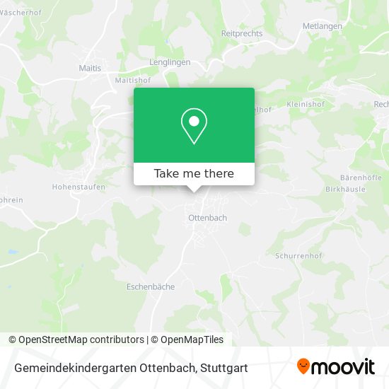 Gemeindekindergarten Ottenbach map