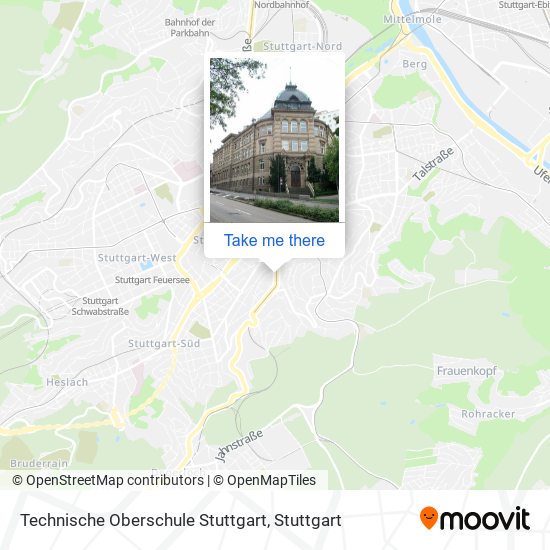 Карта Technische Oberschule Stuttgart