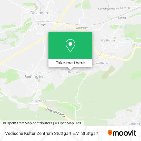 Карта Vedische Kultur Zentrum Stuttgart E.V.