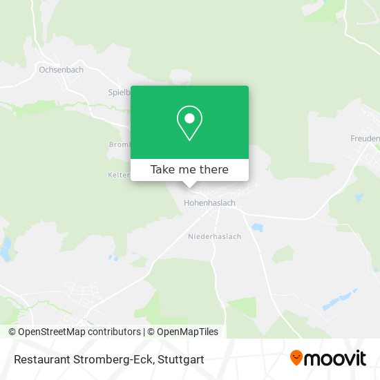 Restaurant Stromberg-Eck map