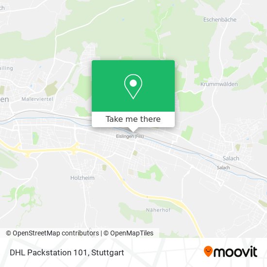 Карта DHL Packstation 101