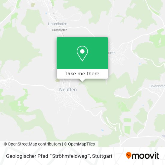 Geologischer Pfad ""Ströhmfeldweg"" map