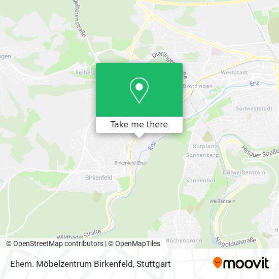 Карта Ehem. Möbelzentrum Birkenfeld