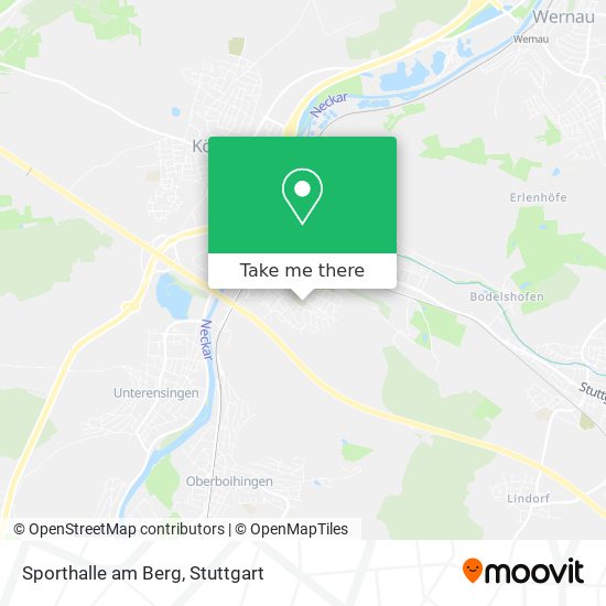 Карта Sporthalle am Berg