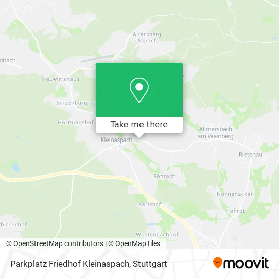 Карта Parkplatz Friedhof Kleinaspach