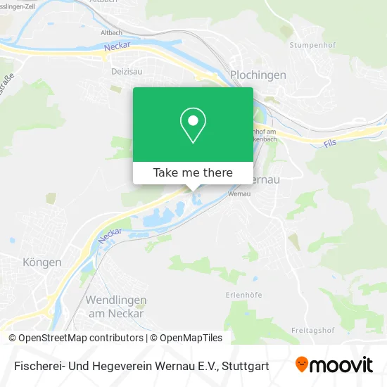 Карта Fischerei- Und Hegeverein Wernau E.V.