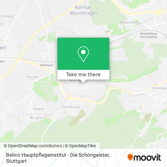 Belico Hauptpflegeinstitut - Die Schöngeister map