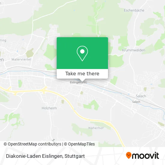Карта Diakonie-Laden Eislingen