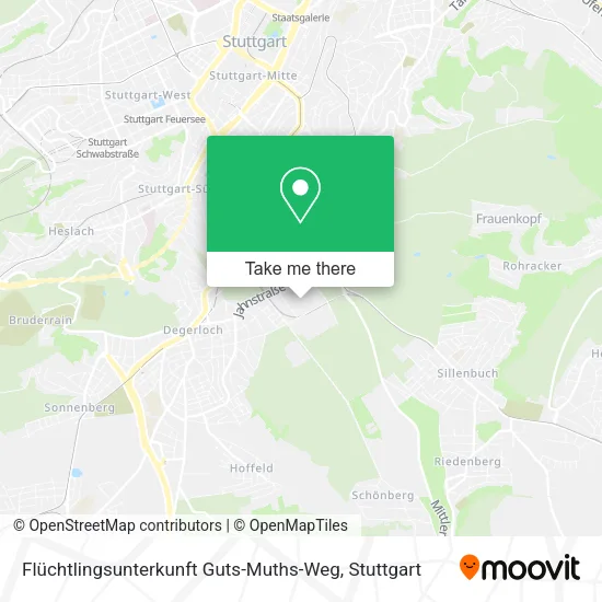 Карта Flüchtlingsunterkunft Guts-Muths-Weg