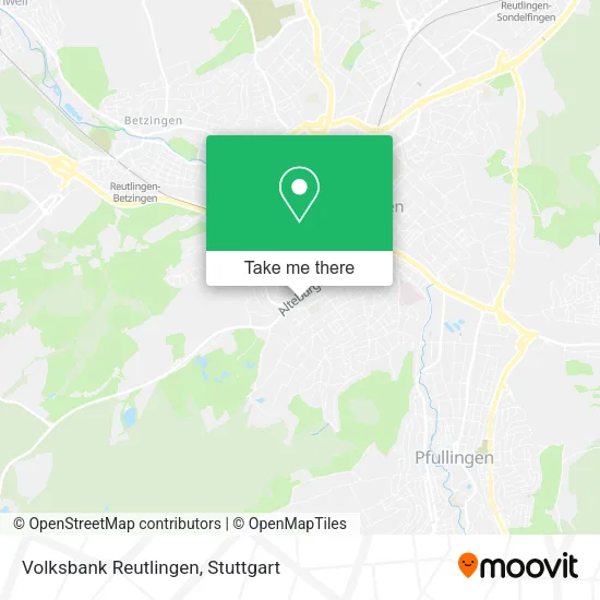 Карта Volksbank Reutlingen