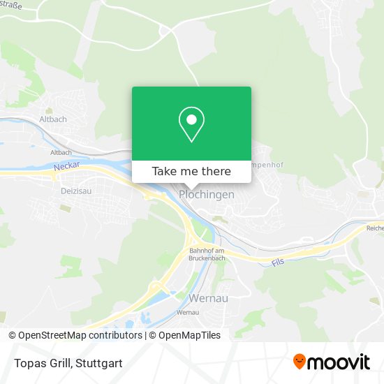 Topas Grill map