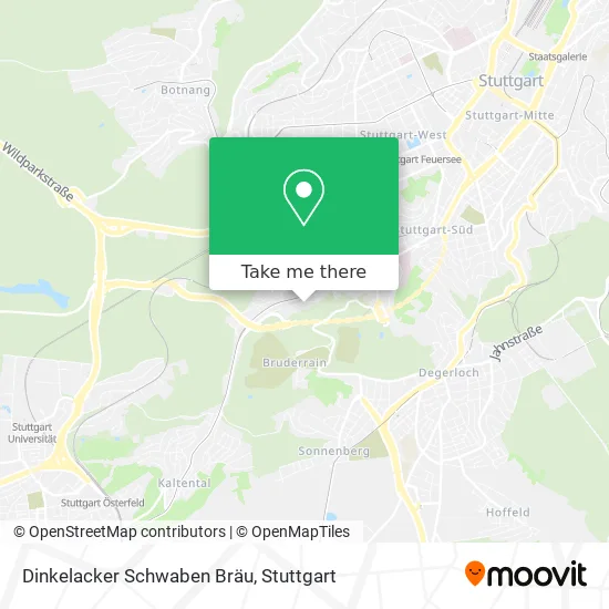 Dinkelacker Schwaben Bräu map