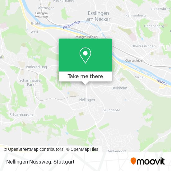 Nellingen Nussweg map