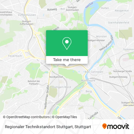Карта Regionaler Technikstandort Stuttgart
