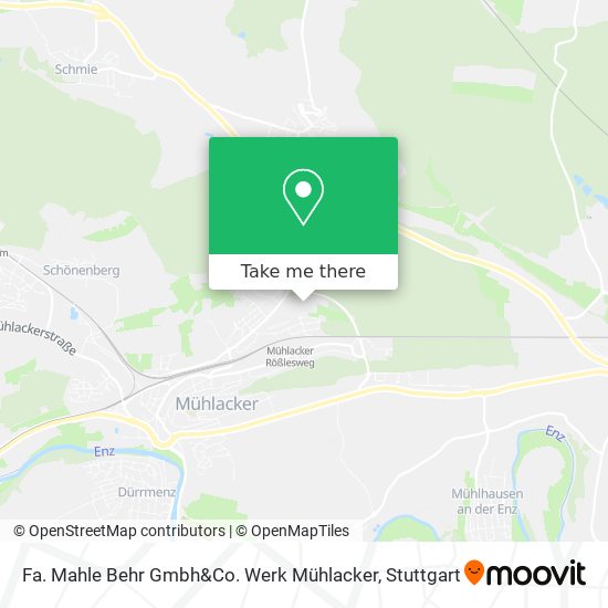 Fa. Mahle Behr Gmbh&Co. Werk Mühlacker map
