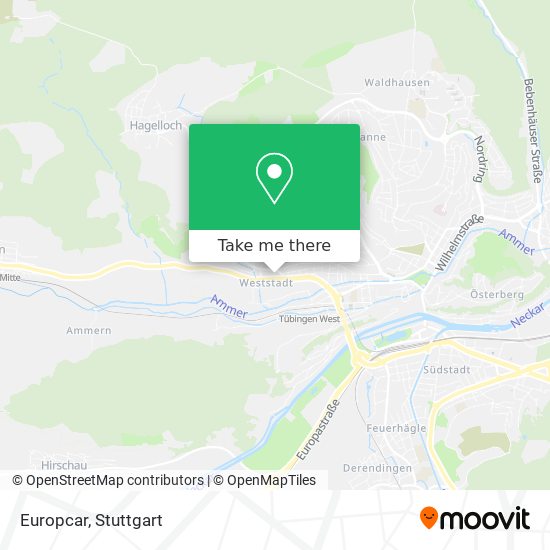 Europcar map