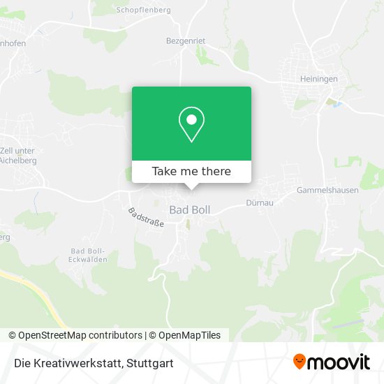Die Kreativwerkstatt map