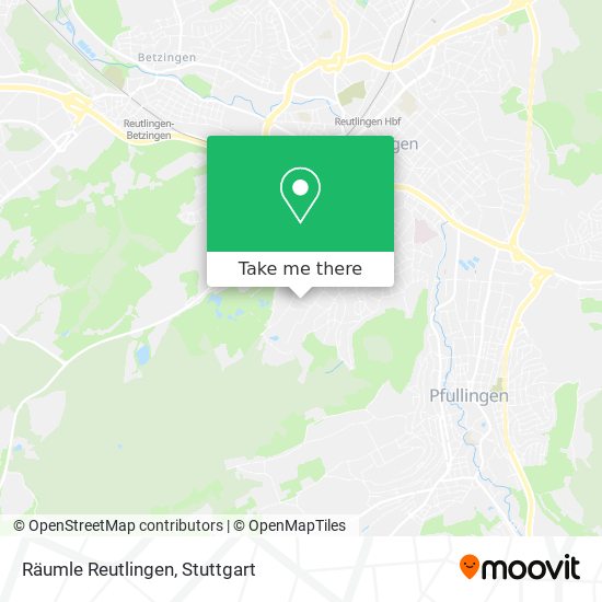 Карта Räumle Reutlingen