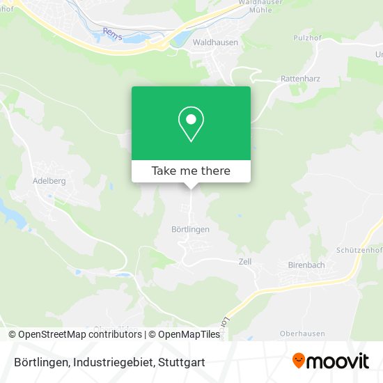 Börtlingen, Industriegebiet map